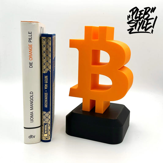 Bitcoin ₿ Skulptur – Perfekt für Schreibtisch & Regal