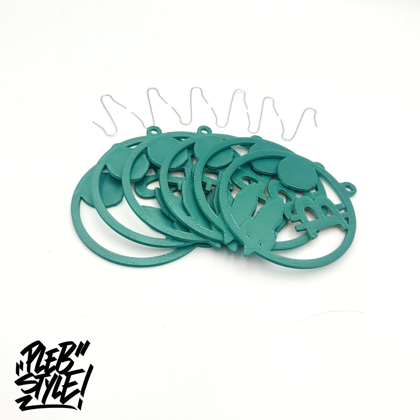 Bitcoin Christmas Ornament – “To the Moon” (6 Pieces, Ø 80 mm)