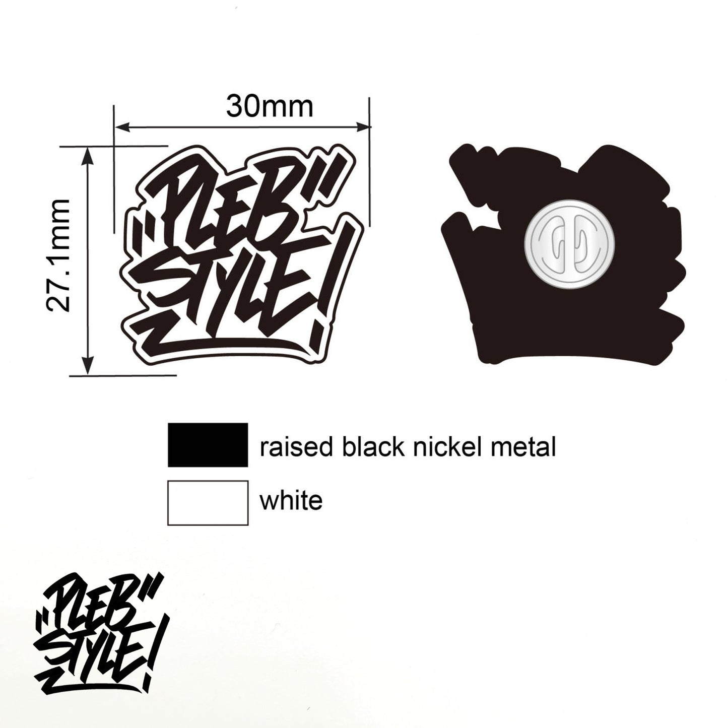 Plebstyle Logo Pin