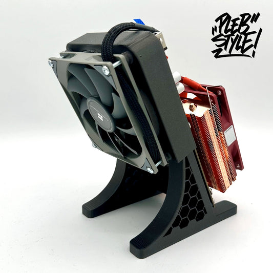 PRÉCOMMANDE: NerdQaxe++ « OC Edition » – Radiateur cuivre, 2 ventilateurs, alim 150W & support inclus