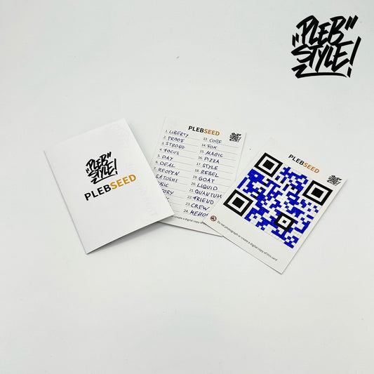 PLEBSEED - Simple & effektive Seed Backup