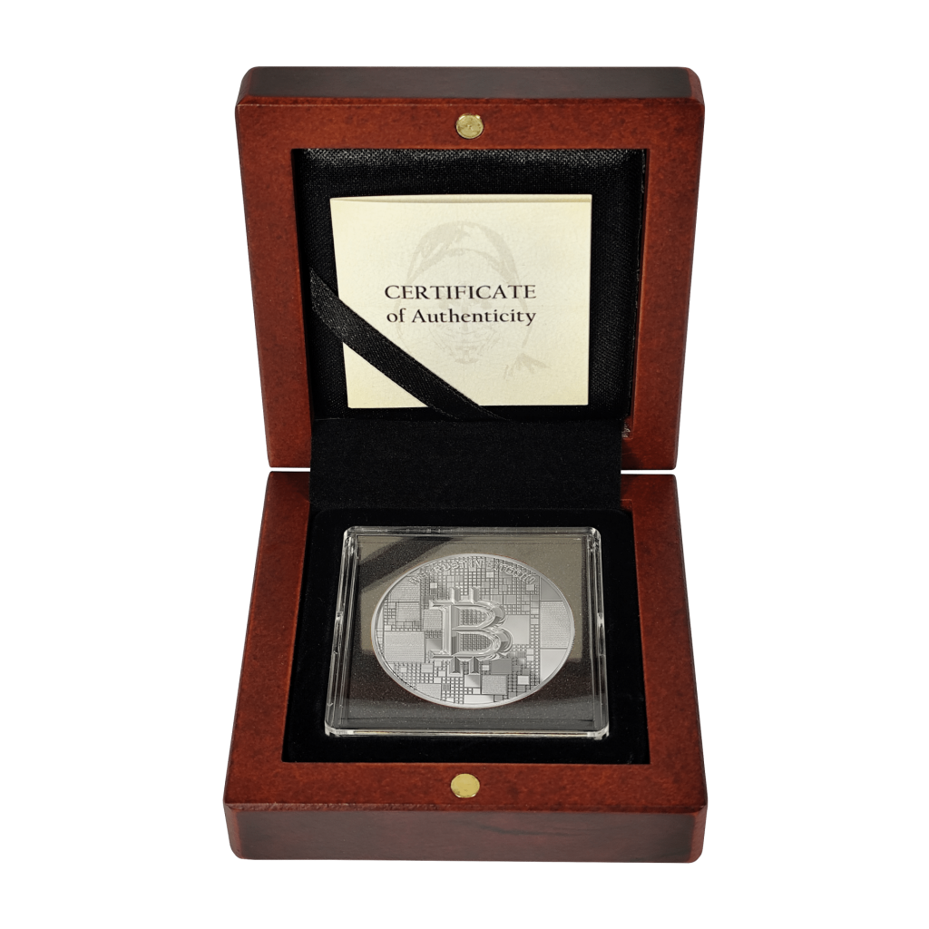 Pièce Bitcoin en Argent – Shrimp (21g Argent Fin 999)