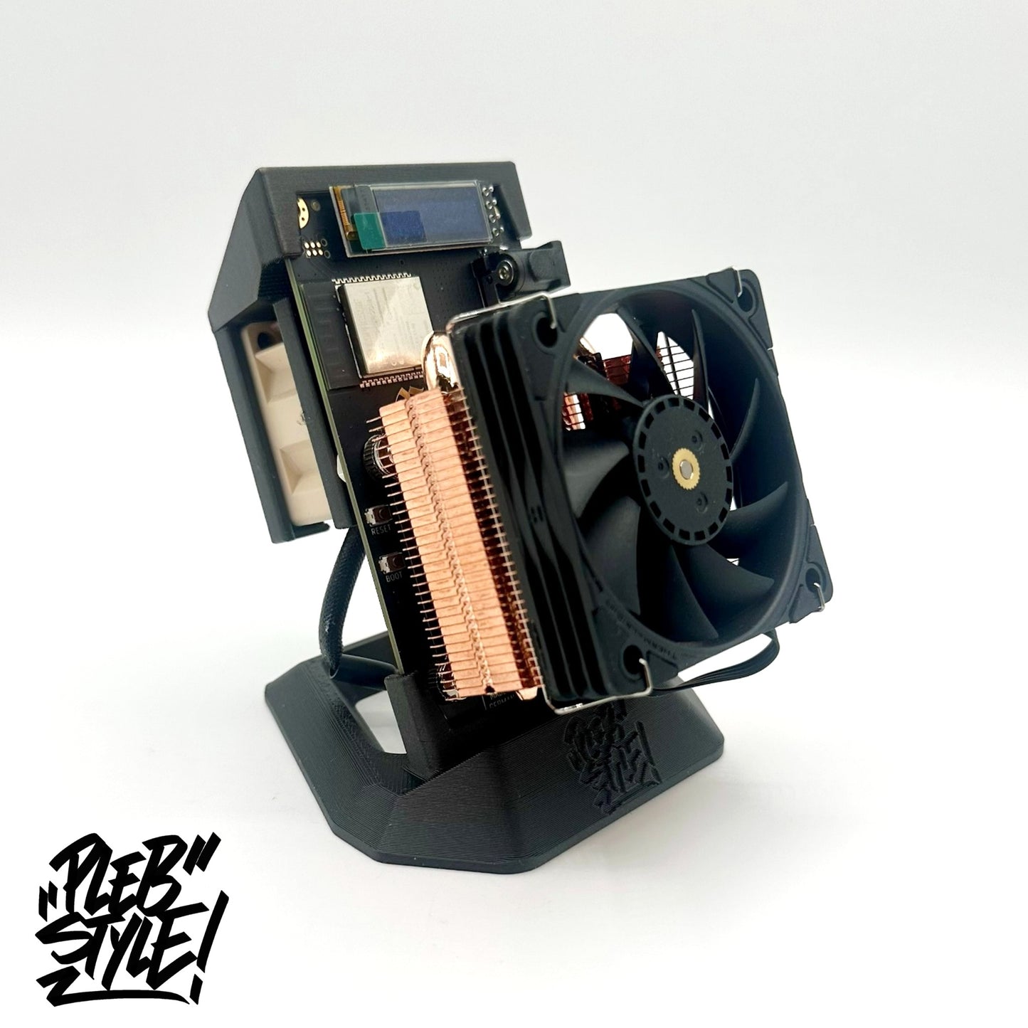 Bitaxe VRM Extra Fan Mount (Plebstyle Edition)