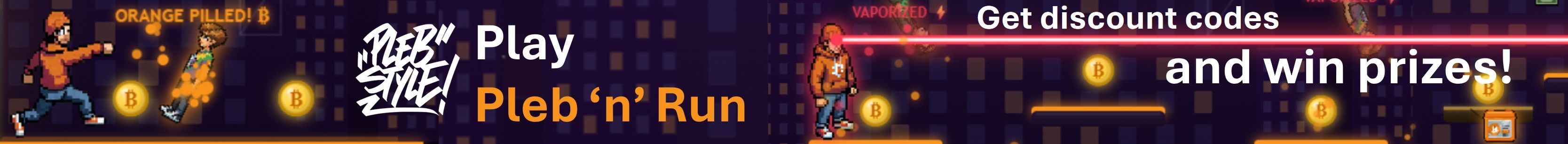 Play Pleb 'n' Run – get discount codes and win prizes