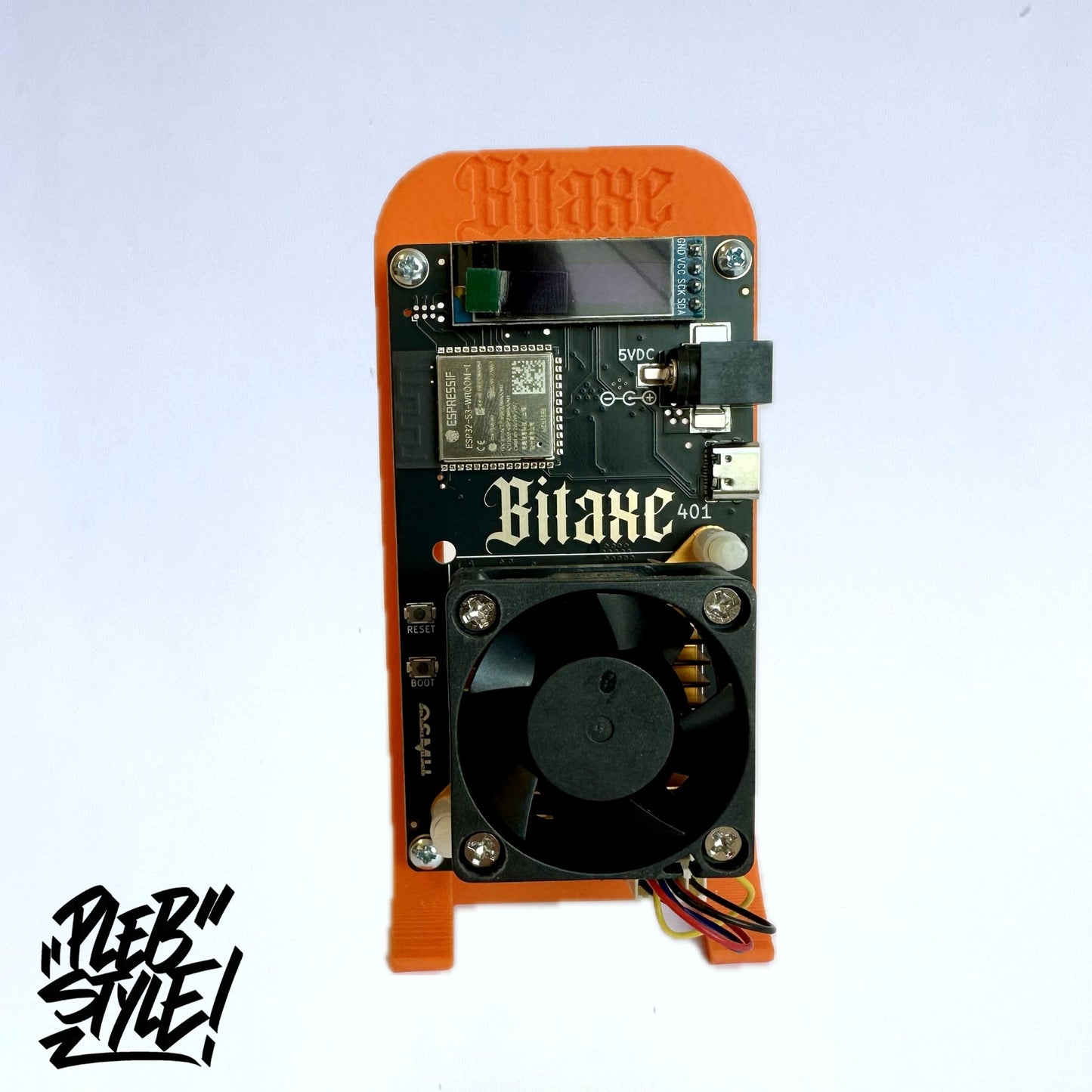 BitAxe Supra v401 (incl. Power Supply & Stand)