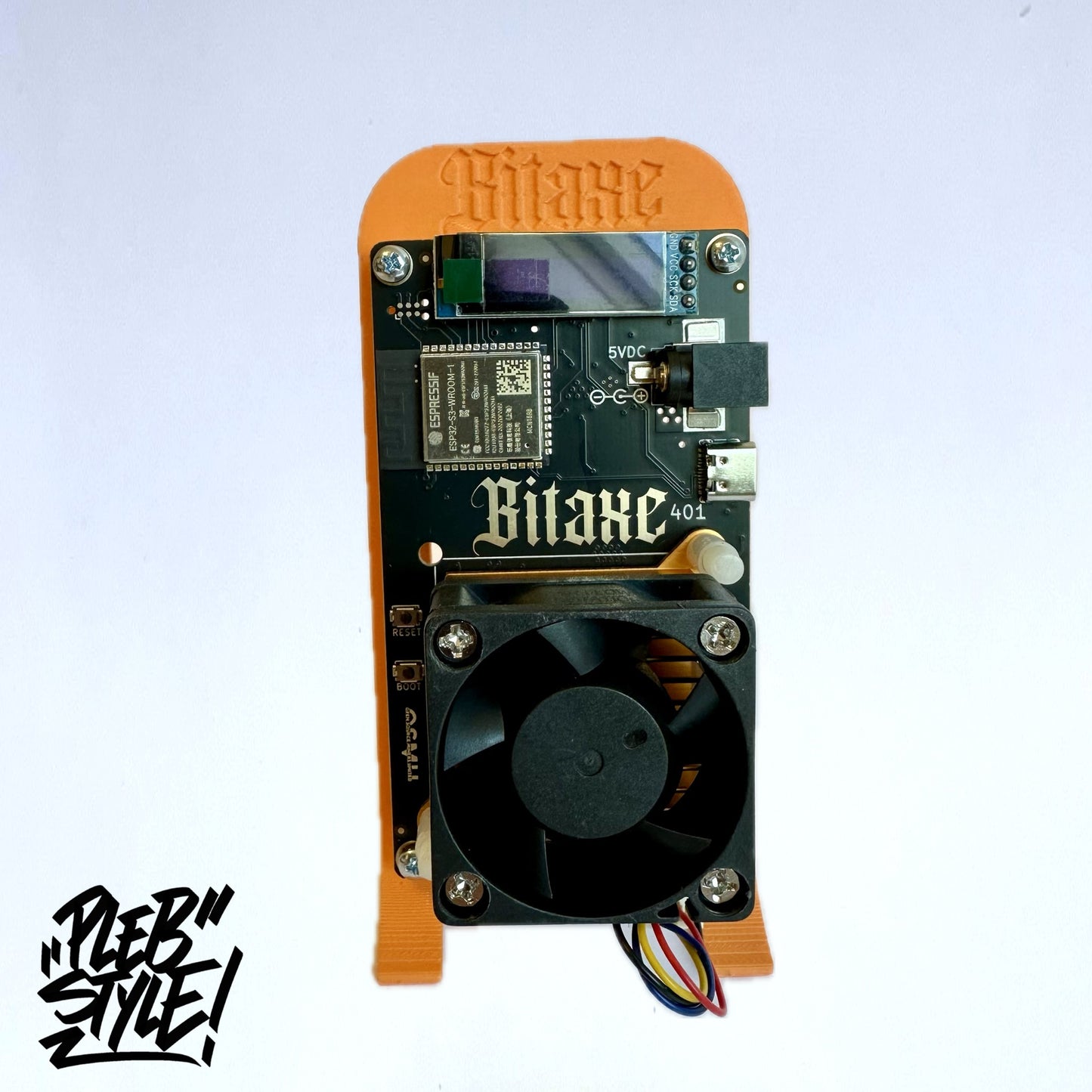 BitAxe Supra v401 (incl. Power Supply & Stand)