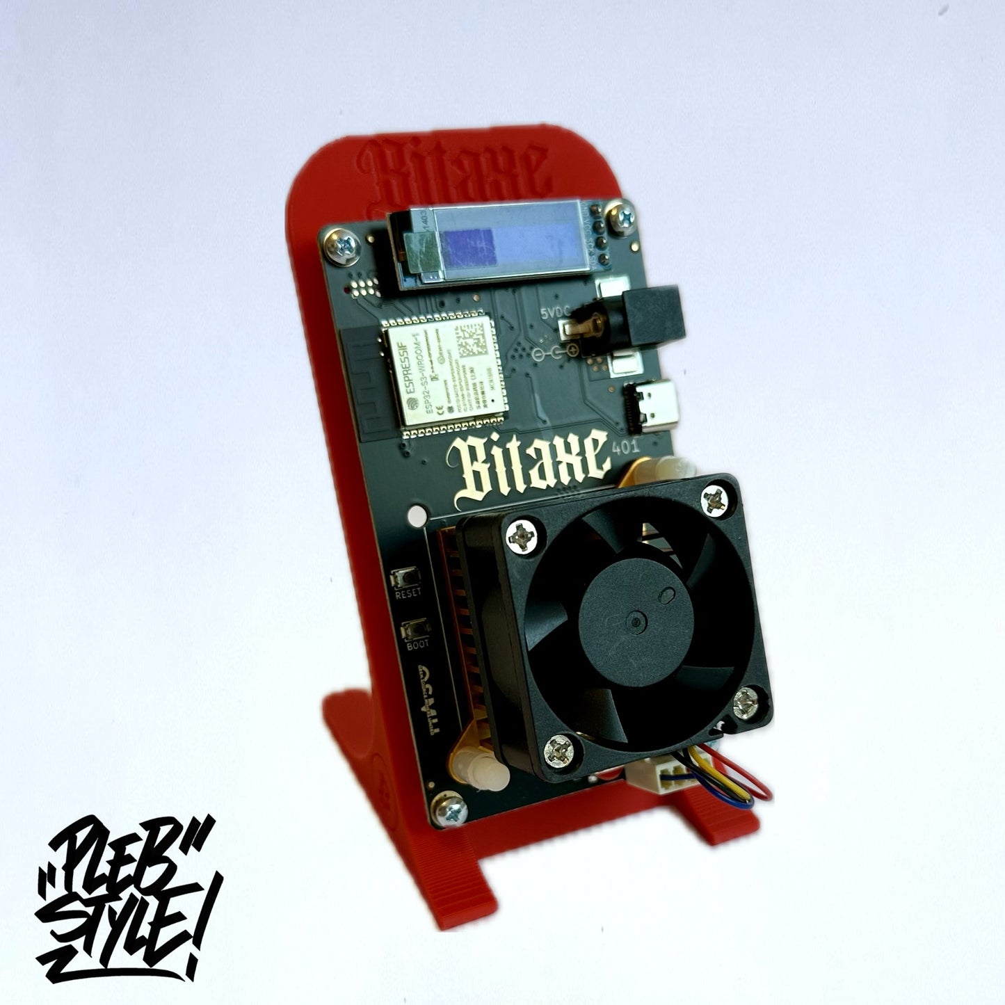 BitAxe Supra v401 (incl. Power Supply & Stand)