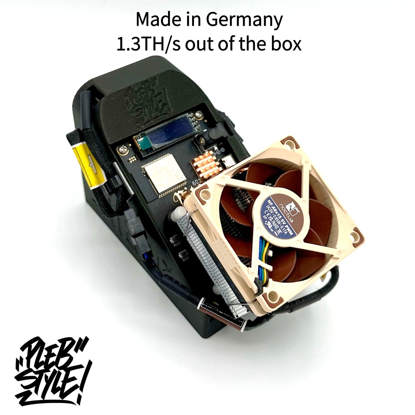 Bitaxe GAMMA v601 – Fiat Breaker (alimentation & support inclus)