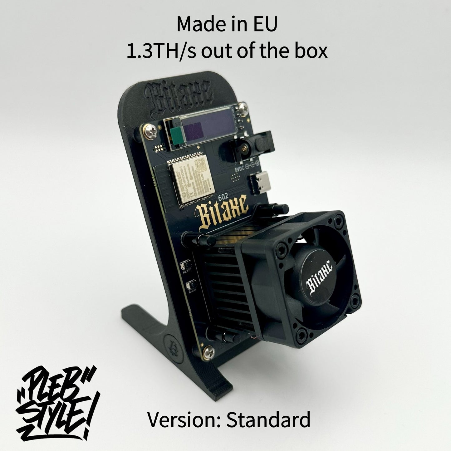 Bitaxe Gamma – Black Friday Edition (1.3 TH/s, incl. Power Supply & Stand)