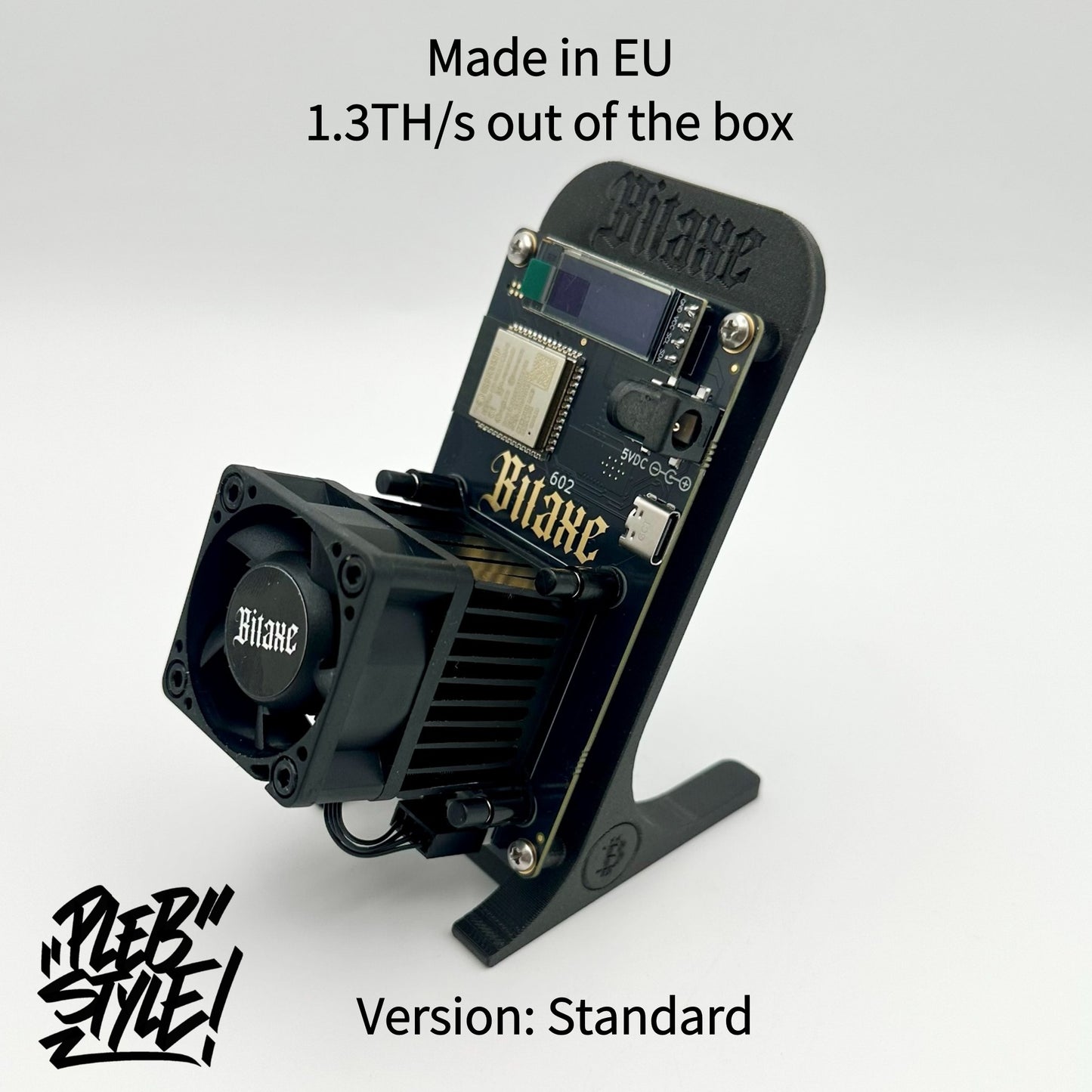 Bitaxe Gamma – Black Friday Edition (1.3 TH/s, incl. Power Supply & Stand)