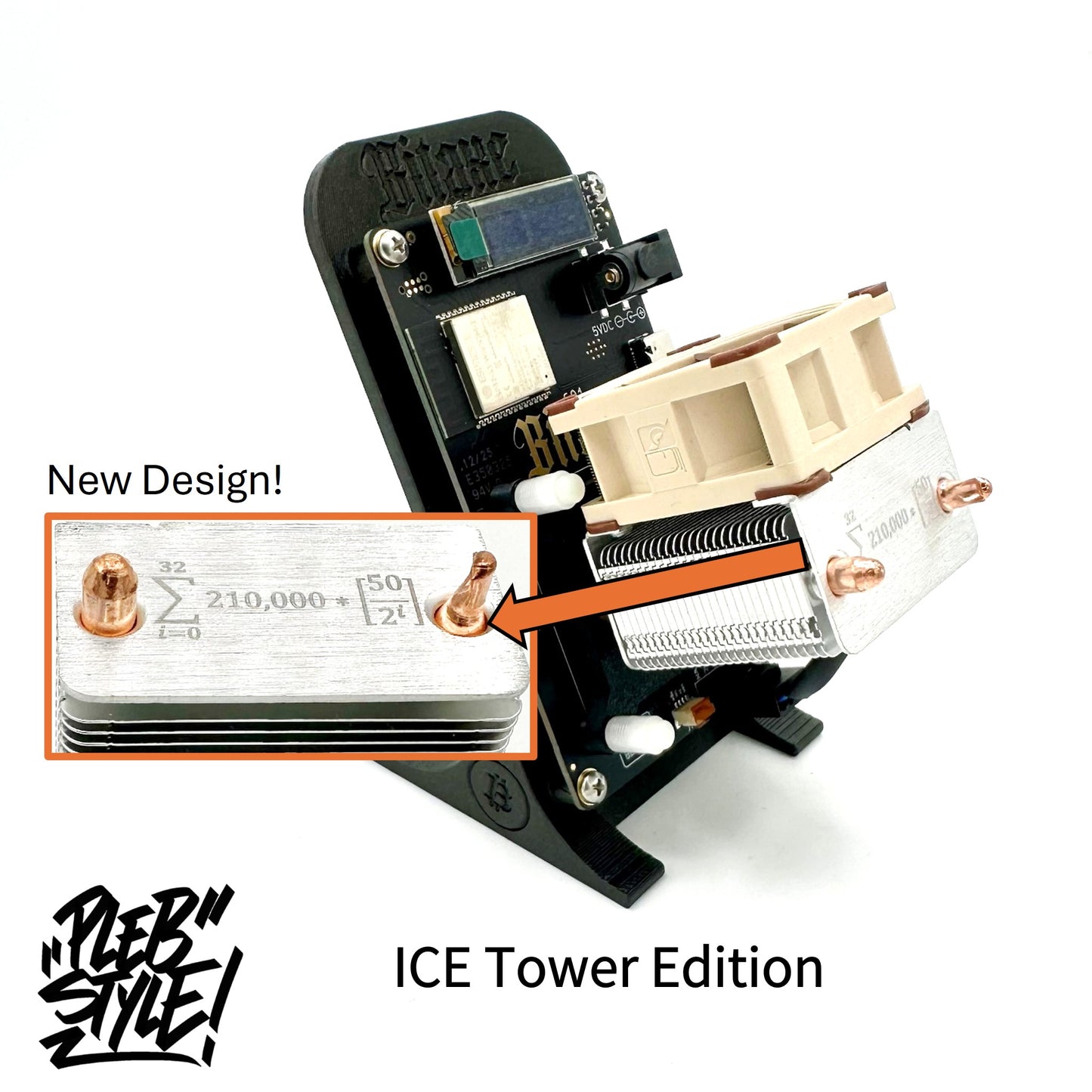 Bitaxe GAMMA v601 - ICE Tower Edition (incl. Power Supply & Stand)