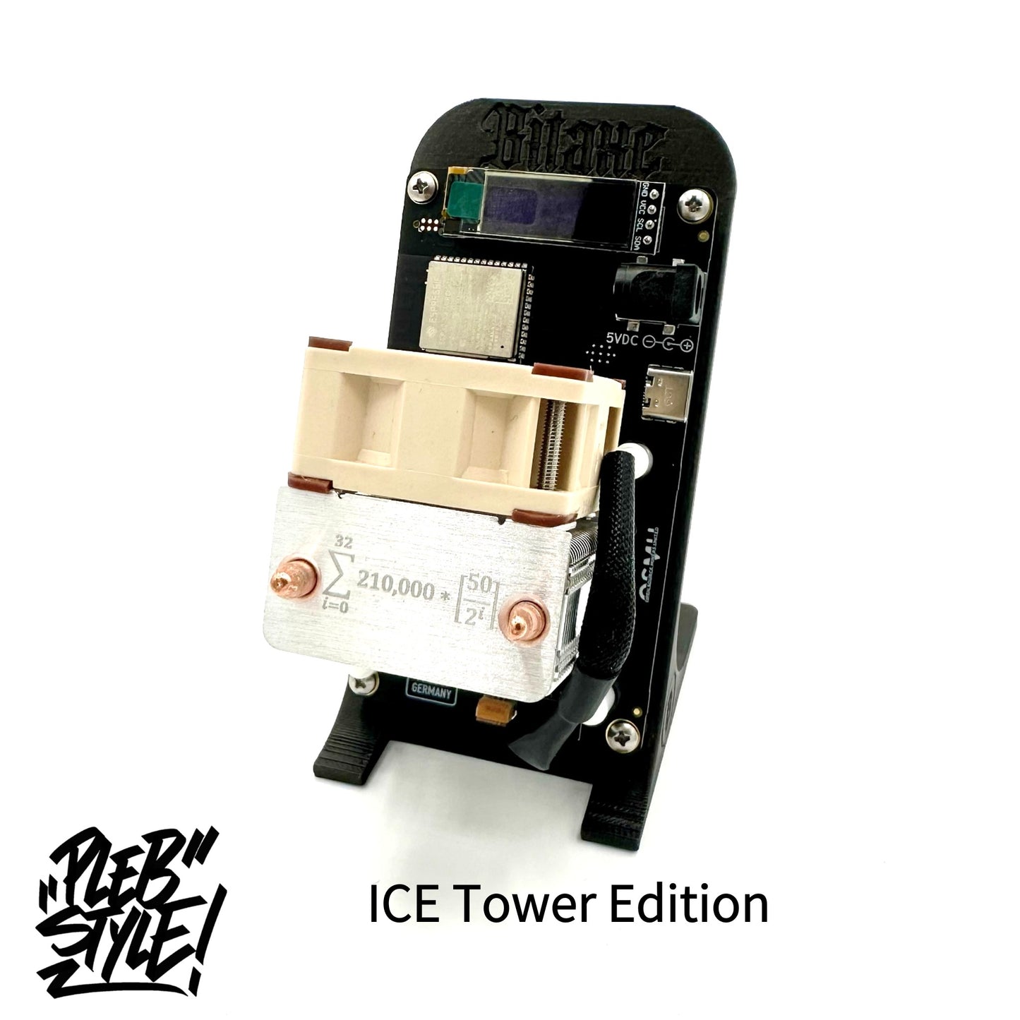 Bitaxe GAMMA v601 - ICE Tower Edition (incl. Power Supply & Stand)