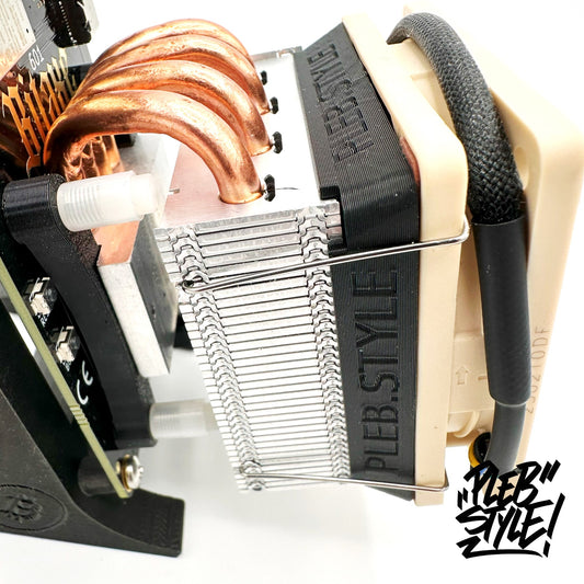 Bitaxe GAMMA v601 - Plebstyle Edition - Low-Profile ICE Tower PLUS (inkl. Netzteil und Ständer)