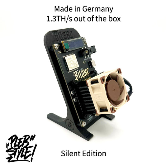 Bitaxe GAMMA v601 – 1,3TH/s - SILENT - Made in Germany (incl. Power Supply & Stand)