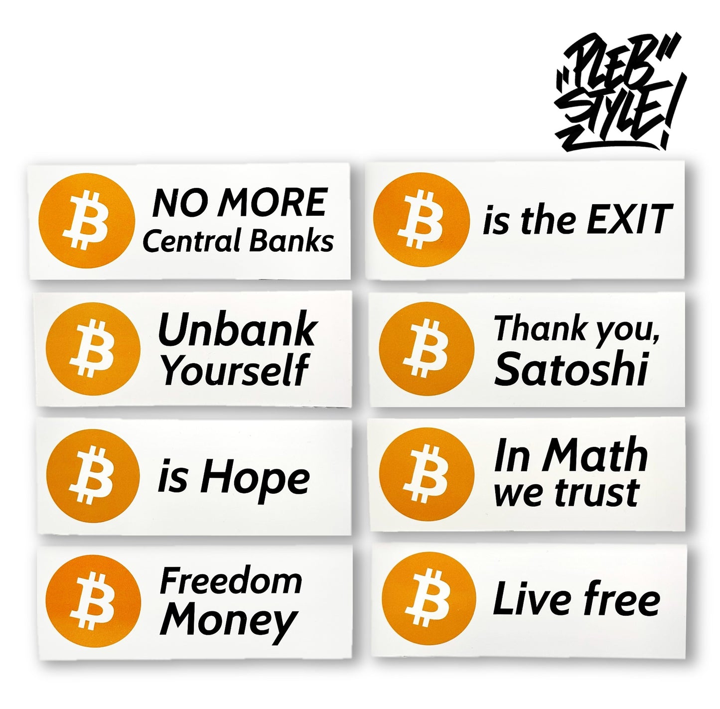 Bitcoin Sticker Bundle – 24 pièces