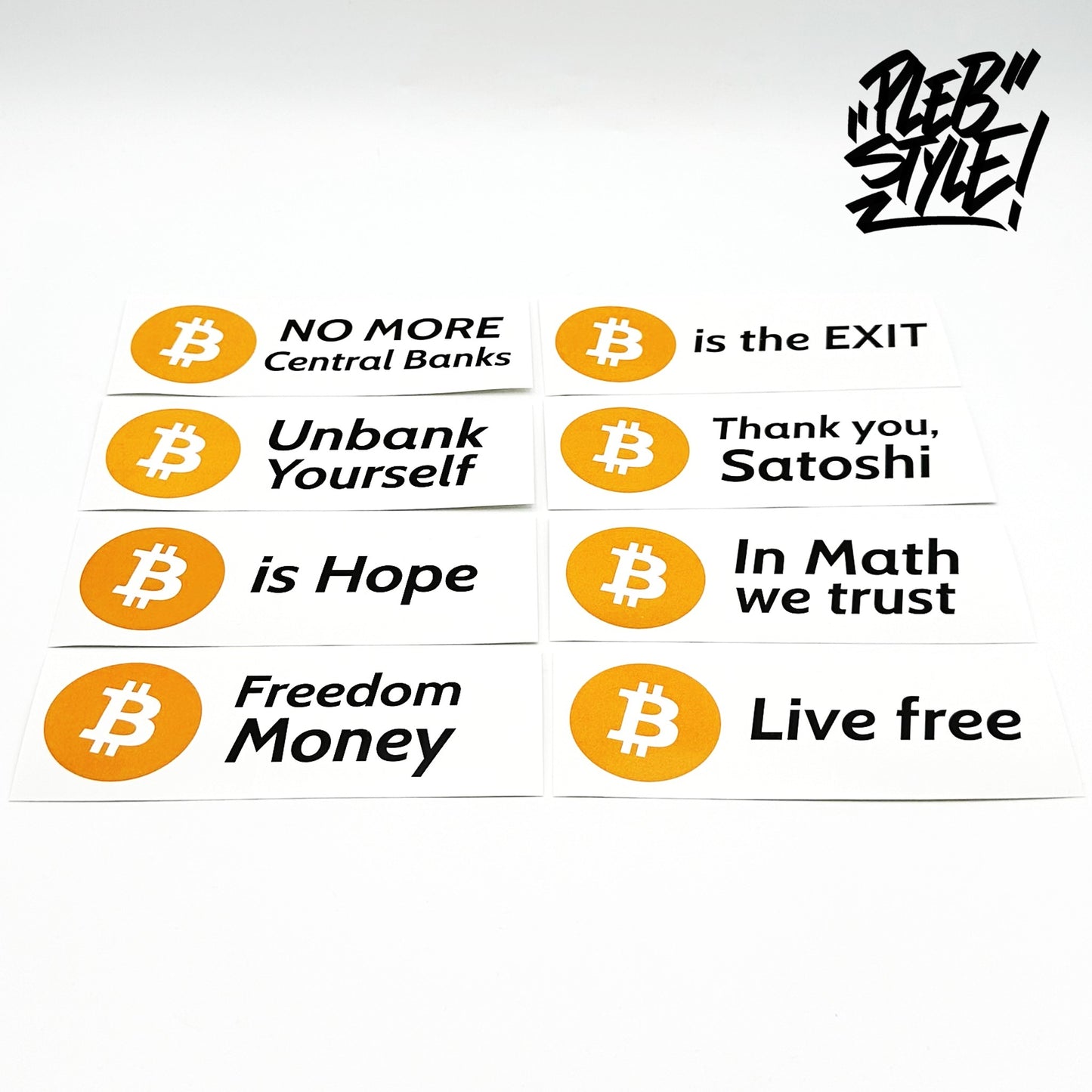 Bitcoin Sticker Bundle – 24 pièces