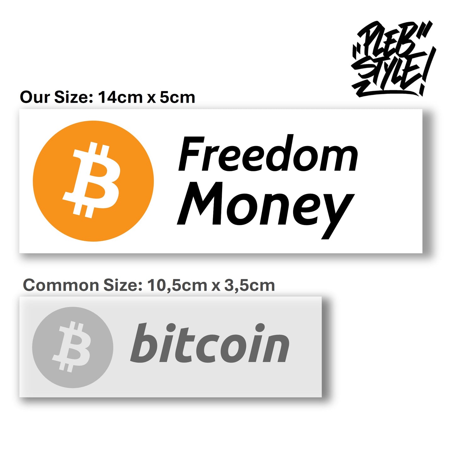 Sticker Bitcoin – Freedom Money