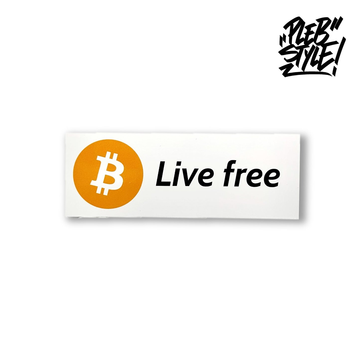 Sticker Bitcoin – Live free