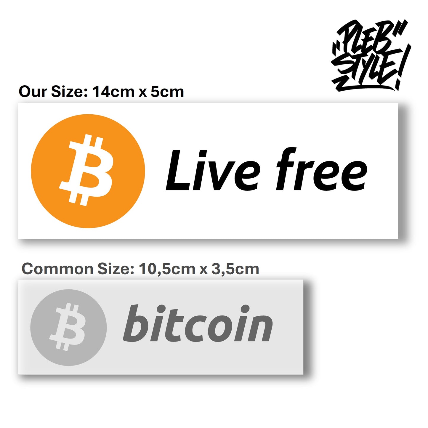 Sticker Bitcoin – Live free