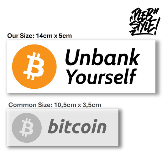 Sticker Bitcoin – Unbank Yourself