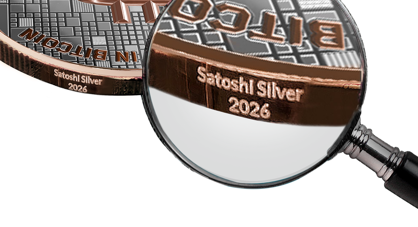 Bitcoin Silver Coin – Crab – Rose Gold – 2026 Edition (21g 999 Fine Silver)
