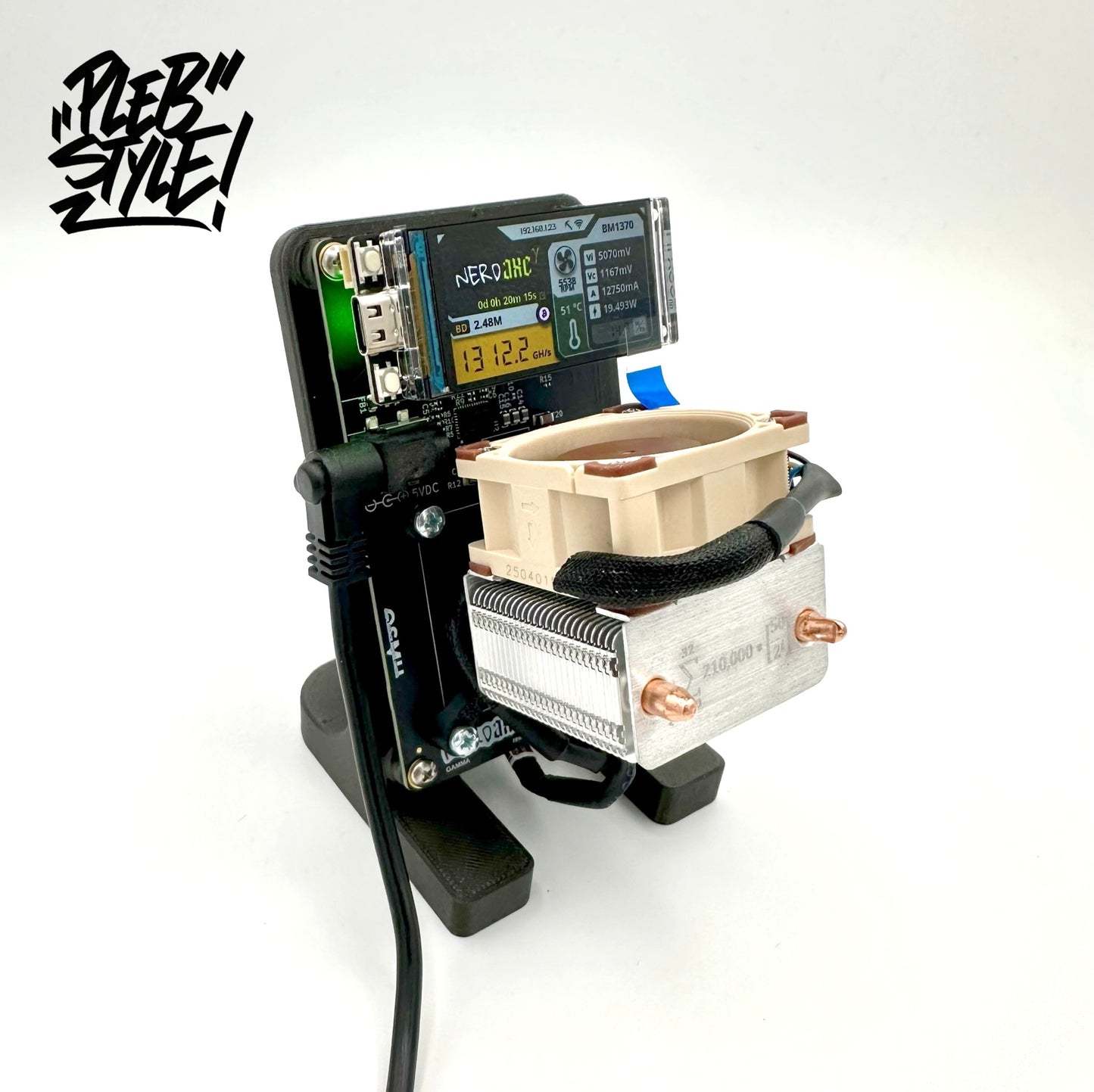 Nerdaxe Gamma Cool Edition - Made in Germany (incl. Power Supply & Stand)