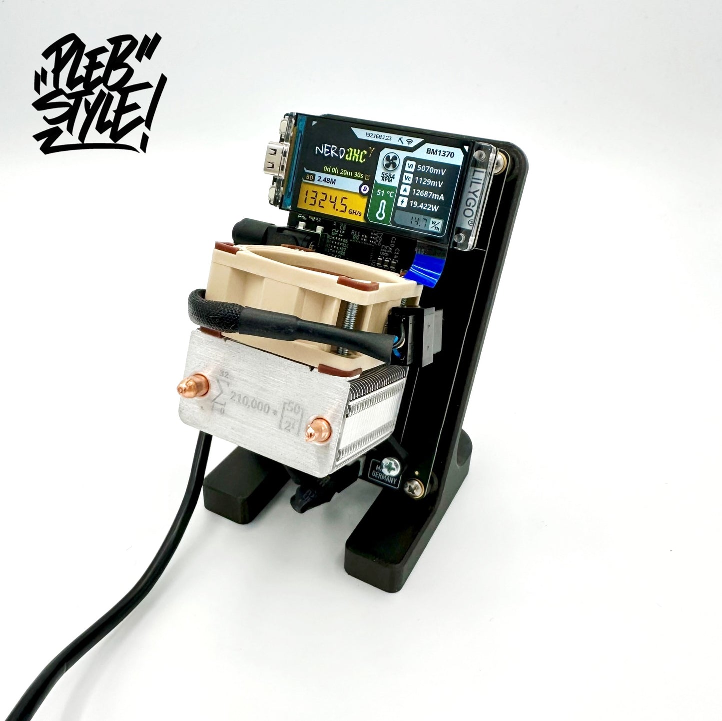 Nerdaxe Gamma Cool Edition - Made in Germany (incl. Power Supply & Stand)