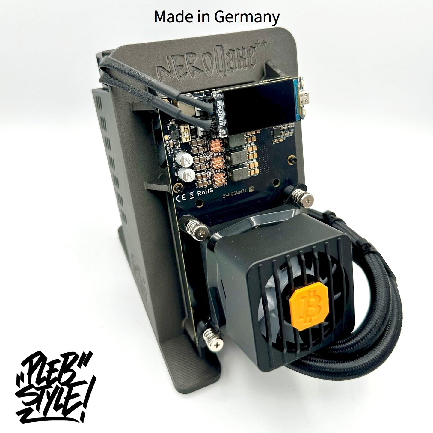 NerdQaxe++ Hydro – Plebstyle Edition – 4,9 TH/s – incl. alimentation & support