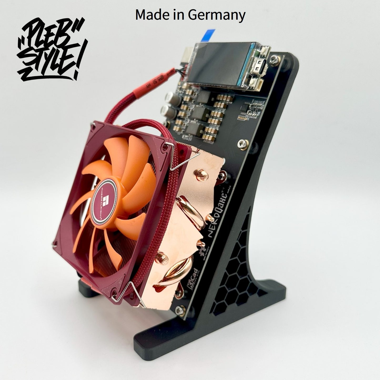 NerdQaxe++ Cuivre – 4,9TH/s – incl. alimentation 120W et support