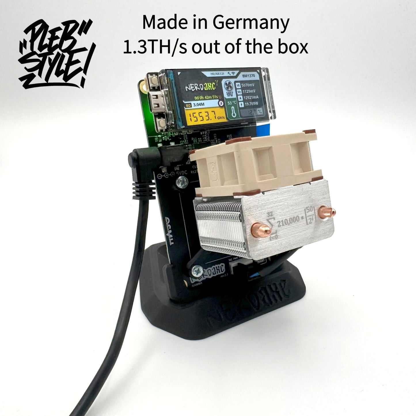 Nerdaxe Gamma – Made in Germany (inkl. Netzteil & Ständer)