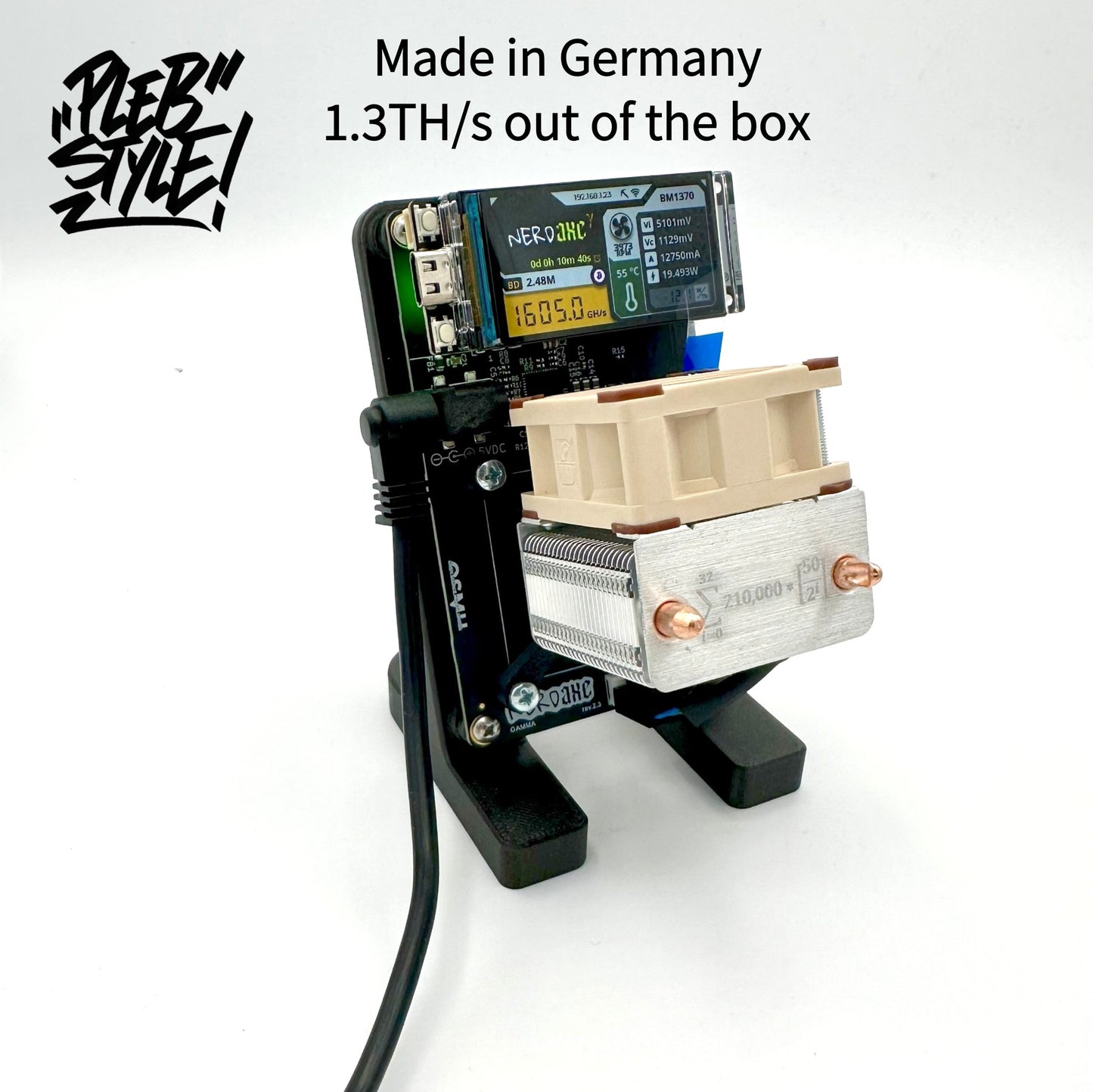 Nerdaxe Gamma – Made in Germany (inkl. Netzteil & Ständer)