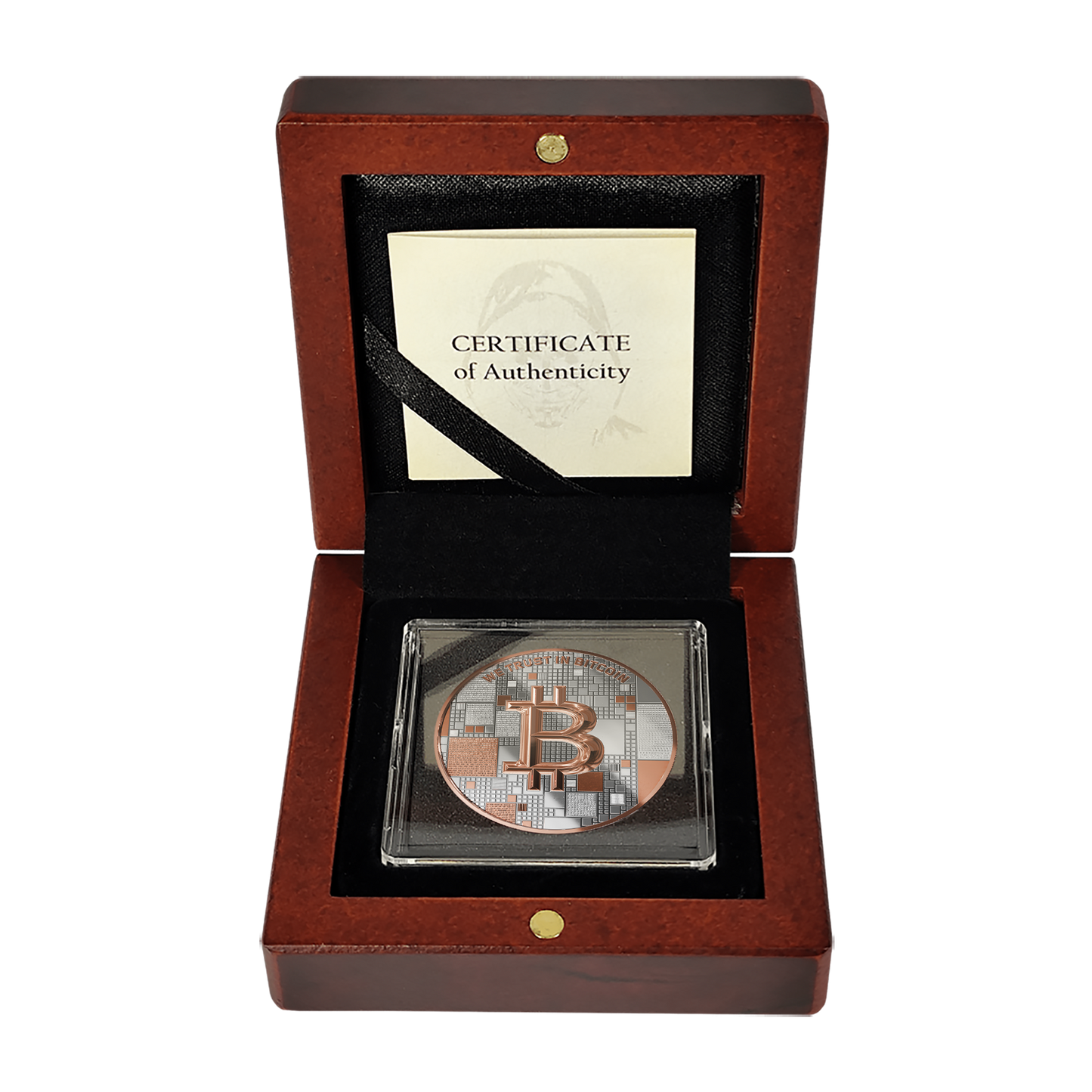 Bitcoin Silbermünze – Octopus – Roségold – 2026 Edition (21g 999 Feinsilber)