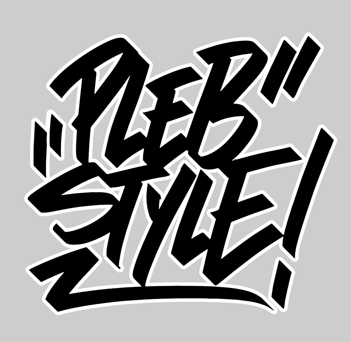 Close-Up: Plebstyle Sticker with Plebstyle Logo