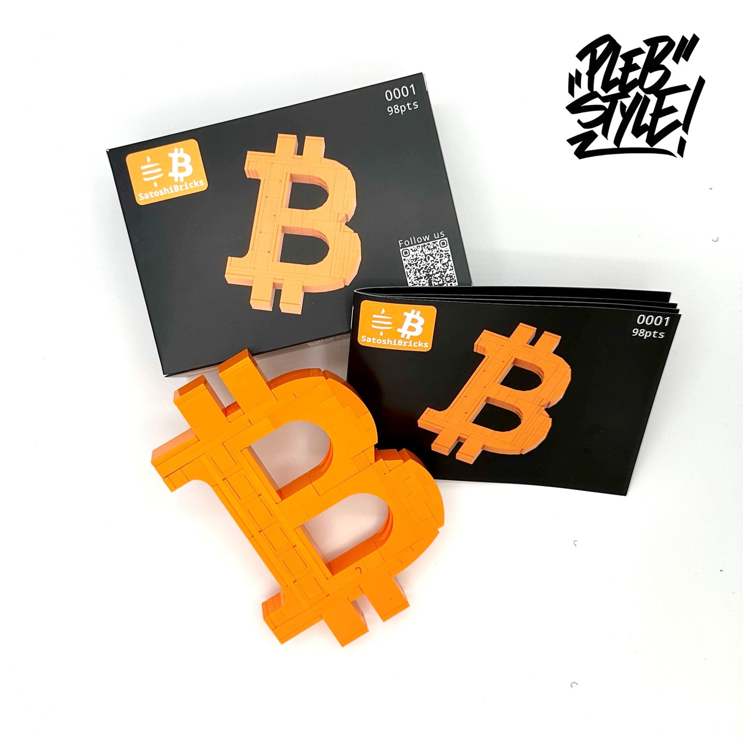 Satoshi Bricks – Bitcoin-Logo aus Klemmbausteinen