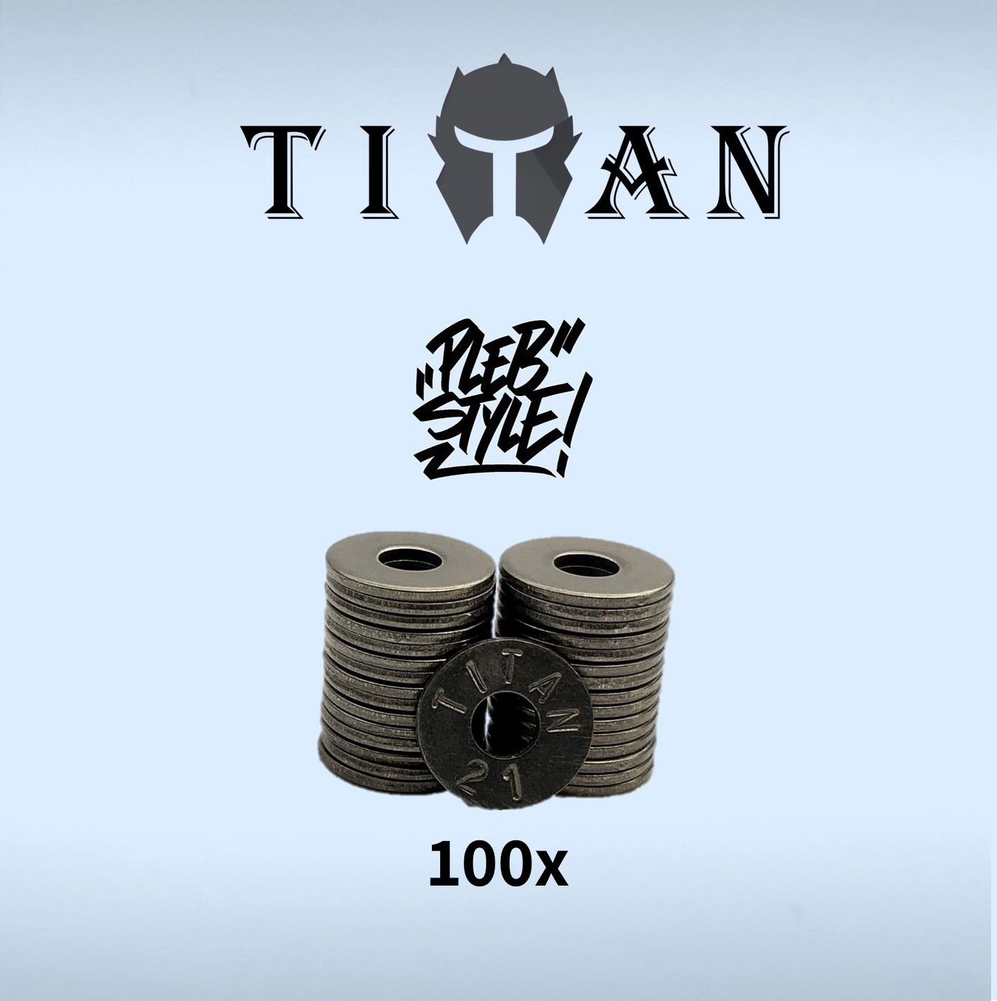 100x Seed Discs for Titan Wallet by Plebstyle