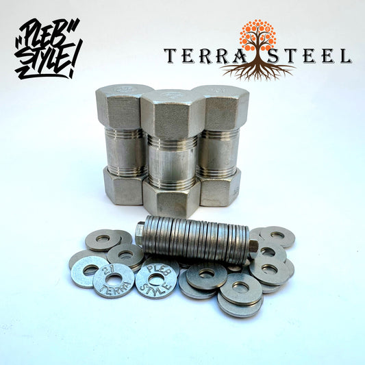 3x Terra Steel Wallet by Plebstyle