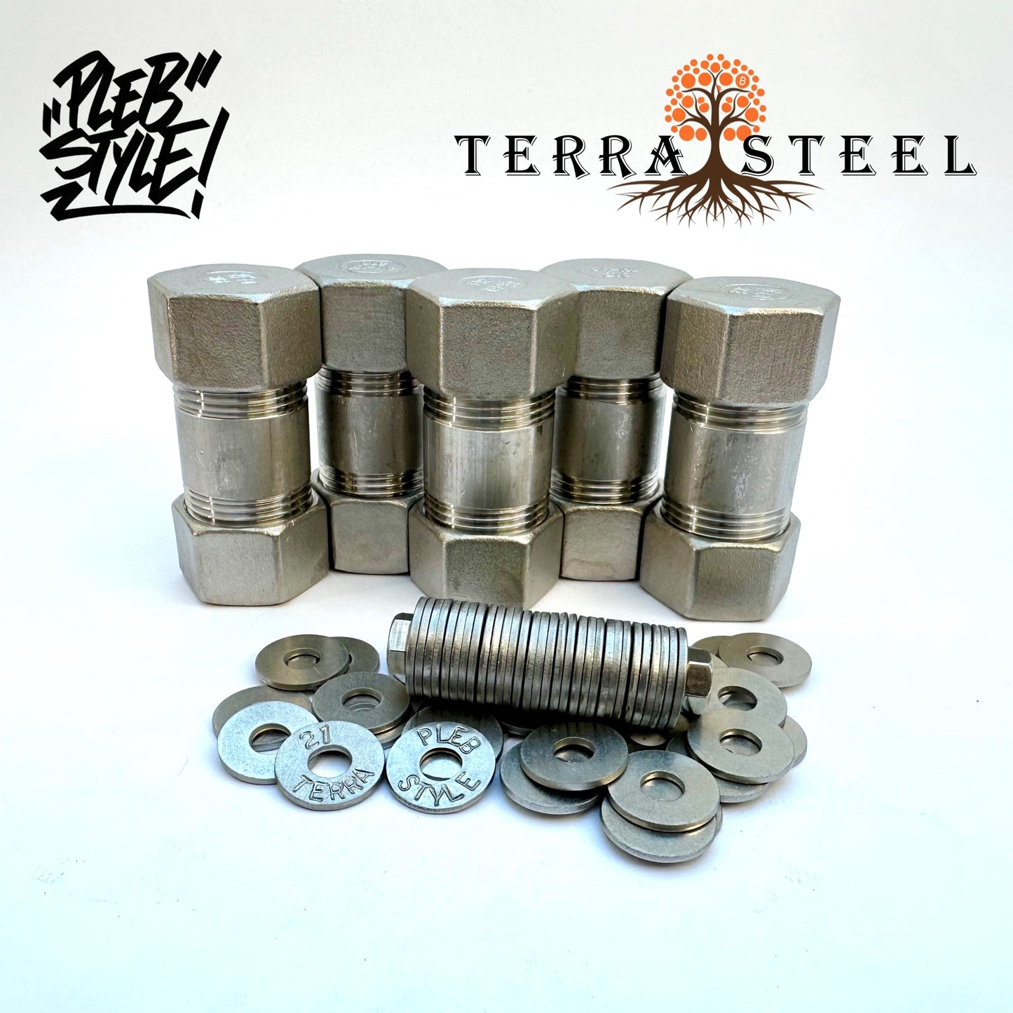 5x Terra Steel Wallet by Plebstyle