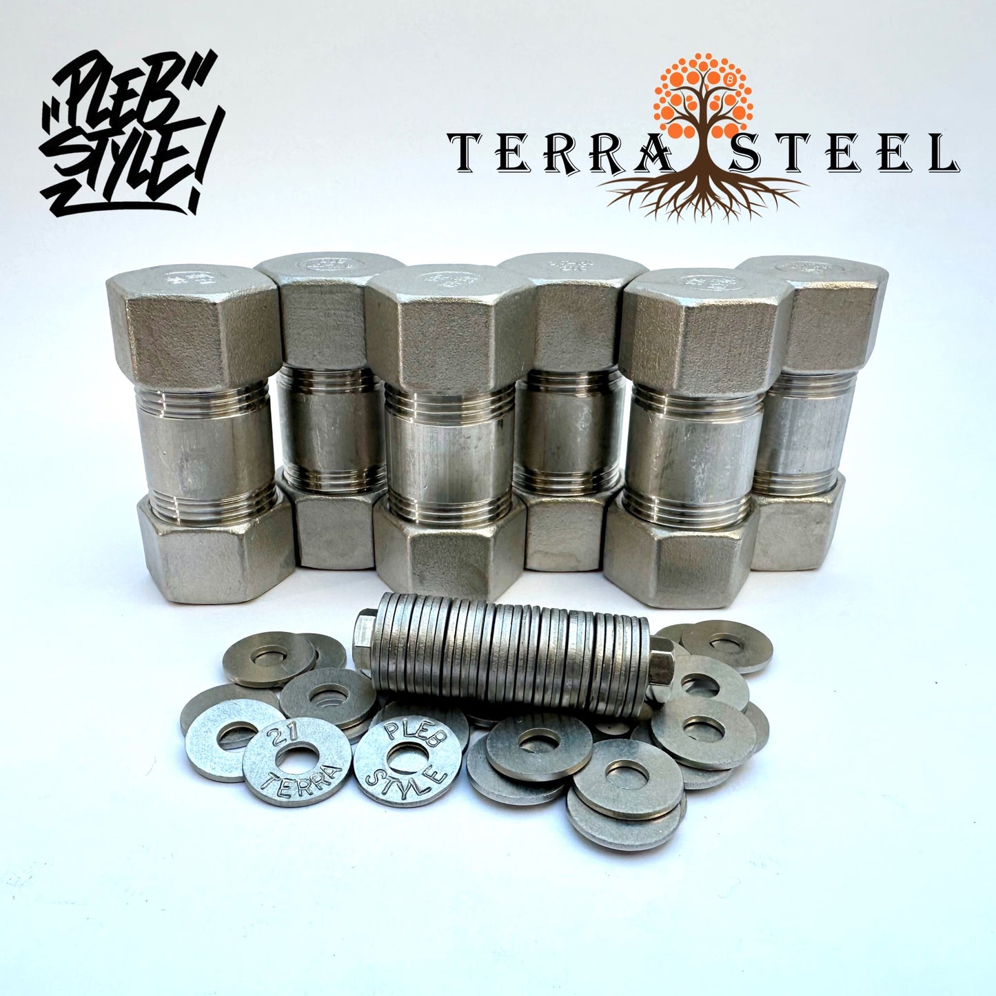 6x Terra Steel Wallet by Plebstyle